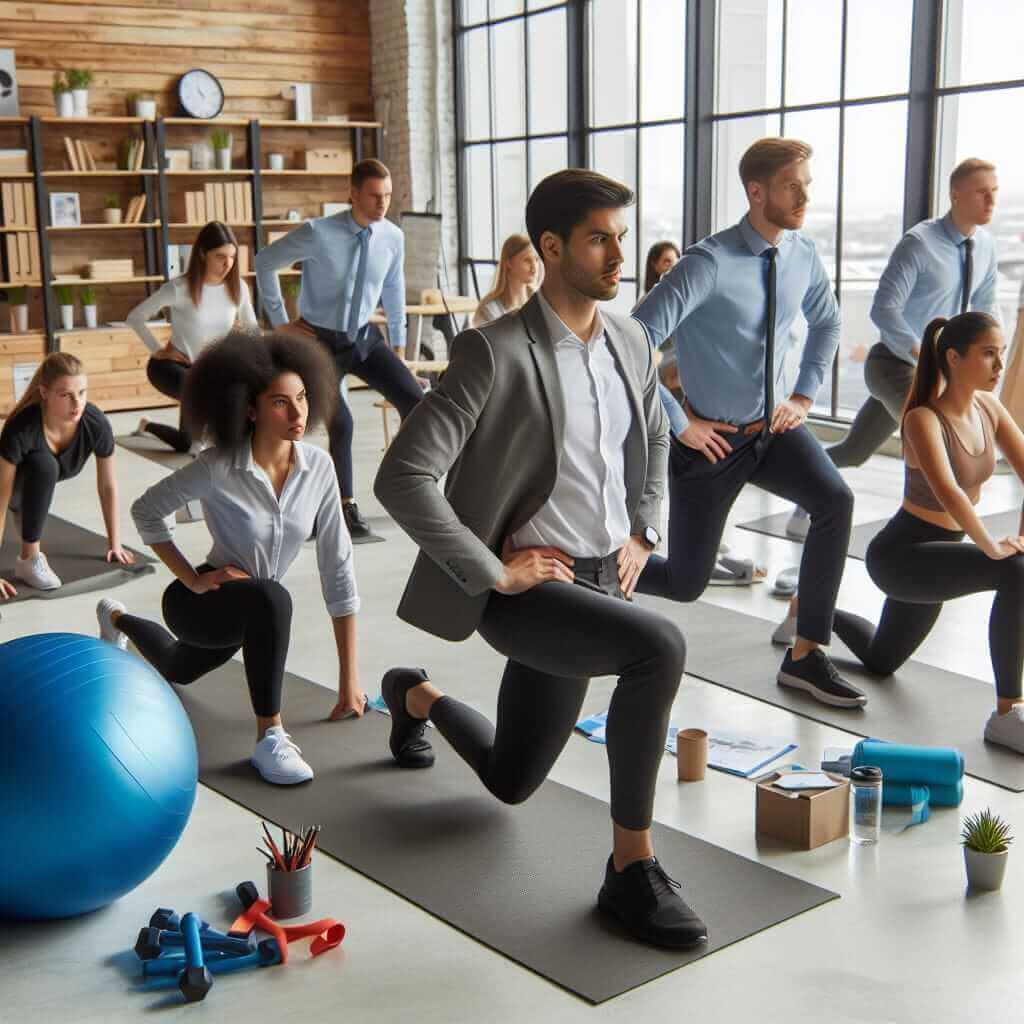 Exercício laboral um trabalho para elevar a performance e reeducação para a funcionalidade